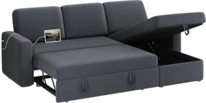 Yaheetech Sectional L-Shaped Sleeper Sofa Couch